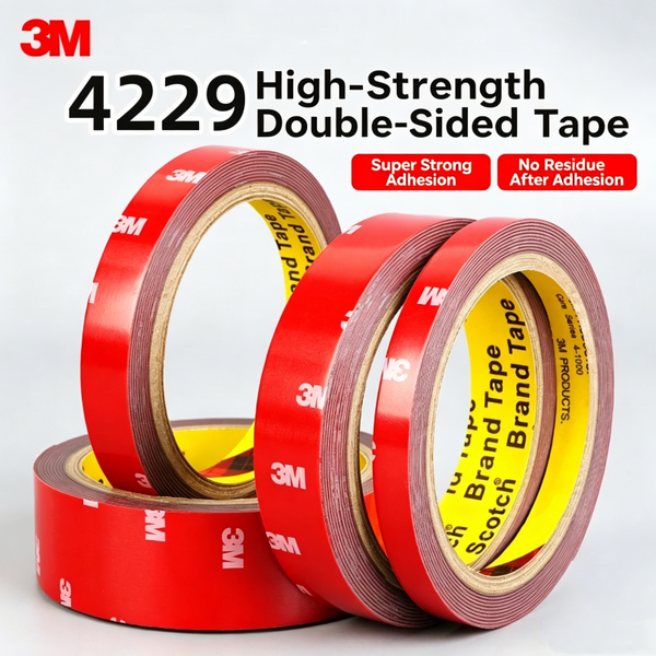 3M Starkes Doppelseitiges Klebeband Hochklebend Hitzebeständig & Wasserdicht 4229P Spezielles Schaumklebeband für Auto-Heckflügel-Befestigung