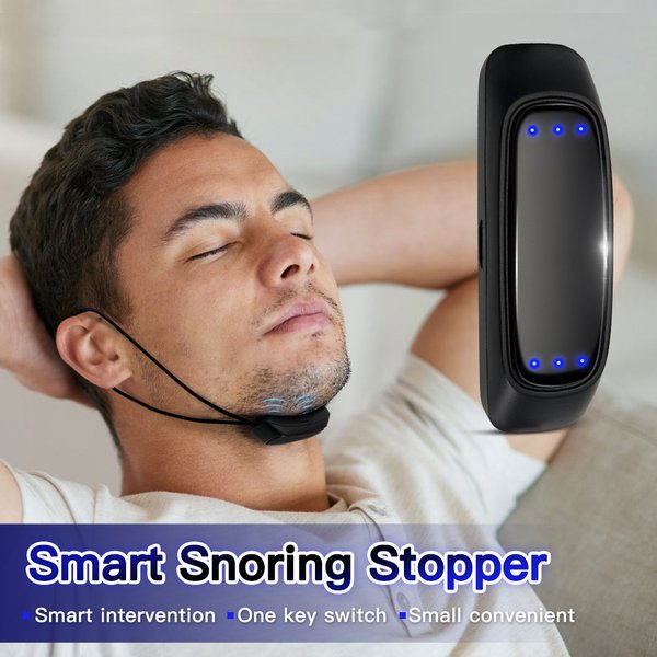 EMS Pulse Stop Schnarchen Tragbare Komfortable Schlaf Gut Stoppen Schnarchen Gesundheit Pflege Schlaf Apnoe Hilfe USB Smart Anti Schnarchen Gerät