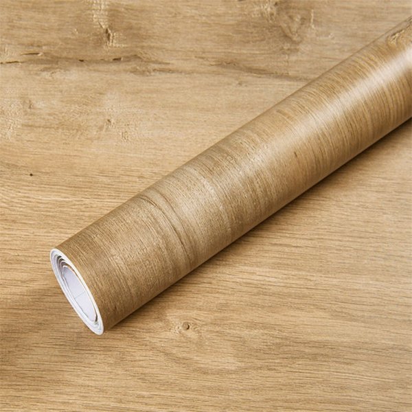 Autocollants 3D en vinyle imperméable à l'eau, Grain de bois, 55cm, pour garde-robe, placard, Table, meubles, papier peint auto-adhésif en PVC, décoration de maison