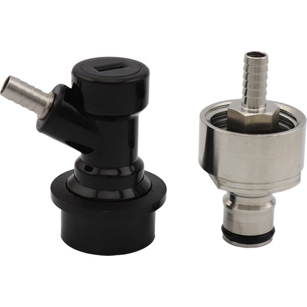 Bouchon de carbonatation en acier inoxydable avec Type de verrouillage à bille barbelé de 5/16 pouces, adapté aux bouteilles de boissons gazeuses en PET, attache de brassage à domicile