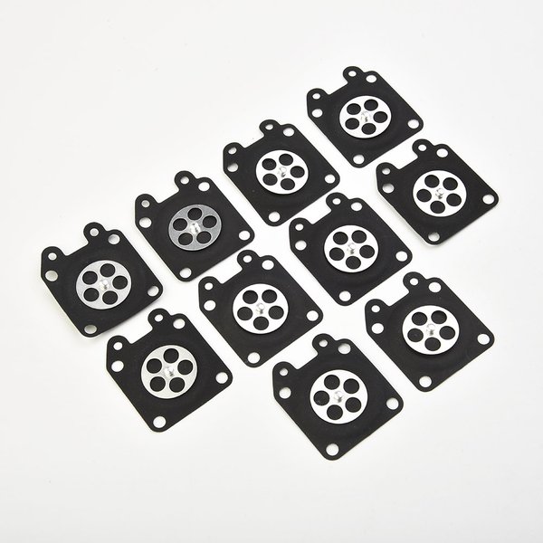 10Pcs Kettensäge Vergaser Dosierung Membran Für Walbro 95-526 95-526-9 95-526-9-8 Ersatz Auto Montage Dichtungen Kit