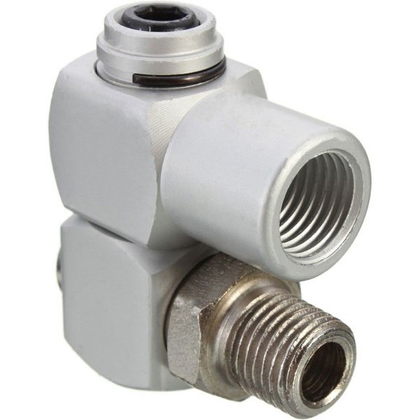 Für alle entsprechenden Luftwerkzeuge, Luftanschluss, Aluminium, 1/4 Zoll, 12,5 mm, 1 Stück, 360 ° Adapter Luftschlauchanschluss pneumatische Teile