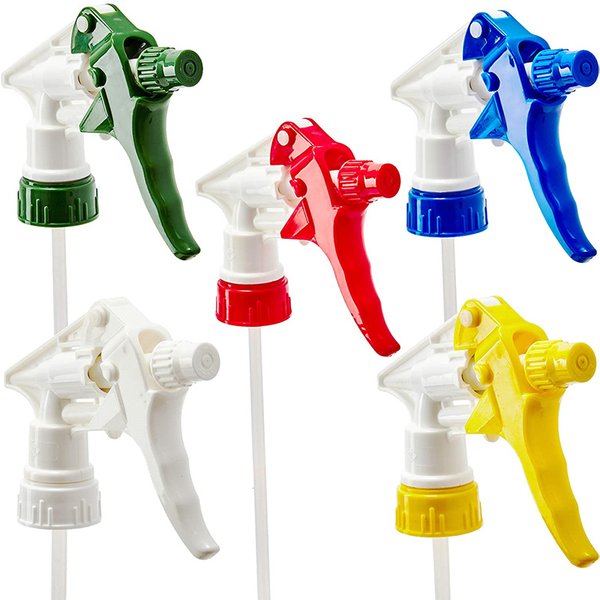 10Pcs Verdicken Lange Stroh Top Spray Kopf Trigger Sprayer Universal Düse für Gartenarbeit Auto Detaillierung Fenster Reinigung Liefert