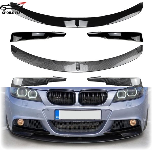 Pare-chocs avant de voiture de sport pour BMW Série 3, E90, E91, LCI M, Jules Spomicrophone, couvercle de protection, séparateurs de diffuseur, garniture en ABS, 2009 à 2012