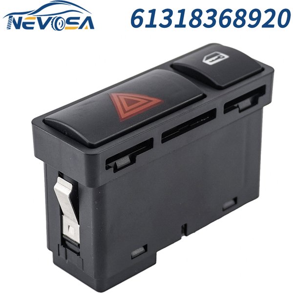 NEVOSA-Joli à Bouton de Verrouillage pour BMW Série 3 E46 Roadster, Lumière Flash Iodée de Danger d'Urgence, Accessoires de Voiture, 61318368920