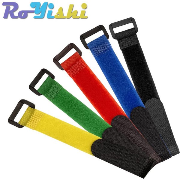 10 pièces/paquet attaches de câble sangles bâtons de fixation fixation fil cordon organisateur attache réutilisable crochet et boucle bande magique