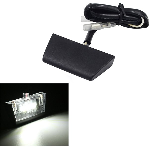 Mini feu de plaque d'immatriculation LED universel pour moto, 12V, feu arrière pour Kawasaki, Suzuki, BMW, Honda, Yamaha