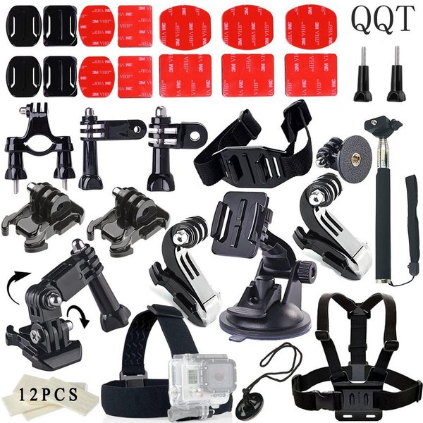 QQT for GoPro Hero11 10 9 87 6 Accessories Set for Go Pro Kit for Hero 4 for SJ4000 for SJCAM for Xiaomi for Yi 4K Sports Camera