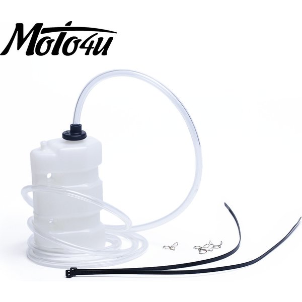 250ml Universal Motorrad Überlauf flasche Kit Motorrad Track Bike Catch Tank
