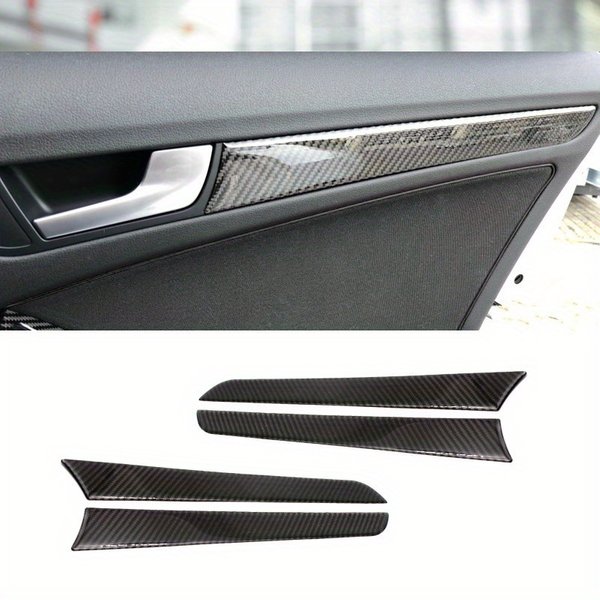 4 Stück für Audi A4 B8 A5 2010 2011 2012 2013 2014 2015 2016 Carbon-Faser Fenster-Türverkleidung Abdeckung
