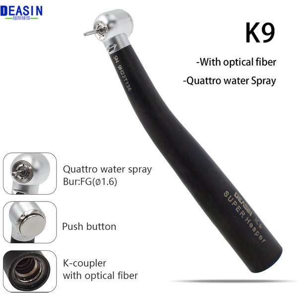 Turbine dentaire à fibre optique DEASIN, tête de couple haute vitesse, roulement en céramique, outil pour dentiste compatible avec coupleur KaVo