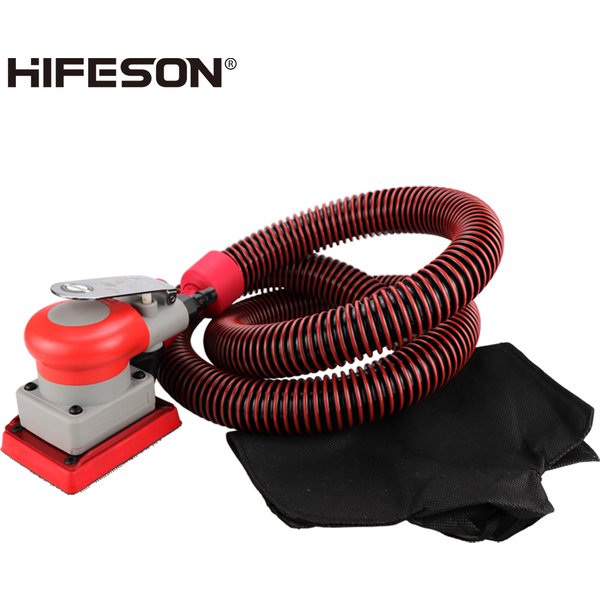 Hifeson 75*100mm Luft schleifer pneumatischer Vierkant schleifer Polierer Staubsauger Schleif werkzeug Schleif maschine Auto polier werkzeug