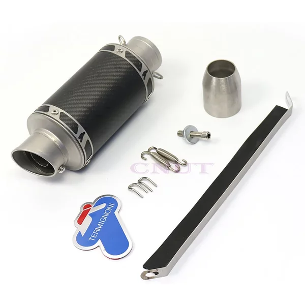 TERMIGNONI-Silencieux de Moto en Acier et Fibre de Carbone, 51mm, Accès Modifié, Motocross, pour KTM cb650f xj6 mt09 trk502 cbr600rr