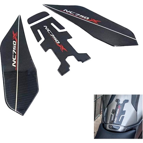 NC750X tekstury z włókna zbiornik paliwa do motocykla Pad Cap naklejki korek zbiornika paliwa naklejka na hondę NC750 X NC 700X 2014-2021 2018 2017 2016 2015