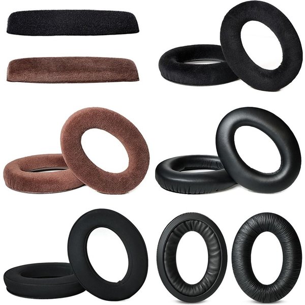 Oreillettes de remplacement pour Sennheiser HD 515 518 555 595 558, pièces de casque, coussin en cuir, cache-oreilles en velours, housse de manchon pour écouteurs