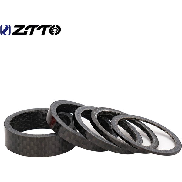 ZTTO – rondelle de casque de vélo, entretoise de tige 5 10 15mm, anneau en alliage d'aluminium et carbone adapté au direction de fourche de 28.6mm