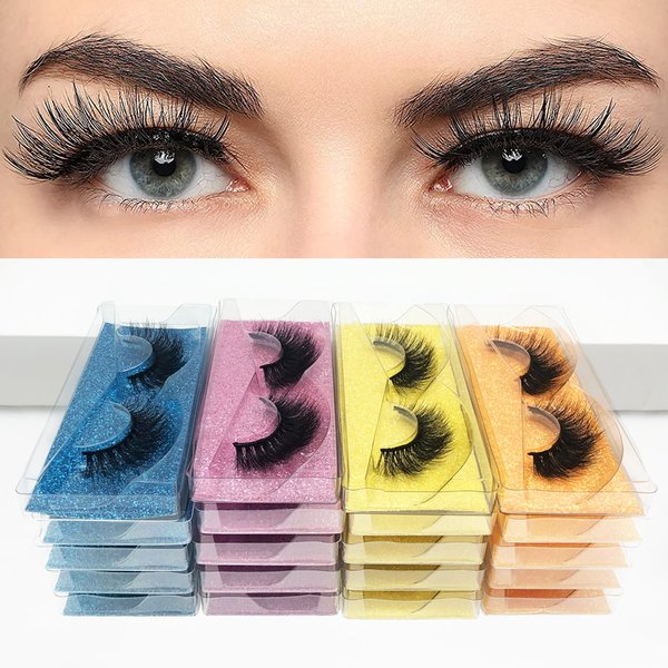 5 Paar 3D-Nerz-Wimpern im Großhandel, handgefertigt, flauschig, dramatische Wimpern, tierversuchsfrei, falsche Wimpern, Make-up-Wimpern