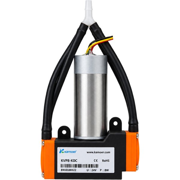 Pompe à vide à diaphragme électrique micro Kamoer 8L/min KVP8, moteur BLDC 12V 24V, pression négative 0,06Mpa, pompe d'aspiration