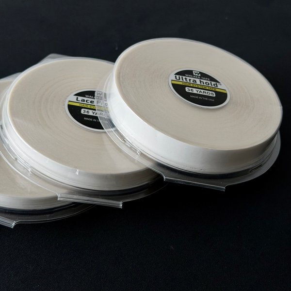 Walker Tape Ultra Hold 36 Yards Haarsystem-Klebeband 5 Größen 0,8/1,0/1,27/2/2,54cm Schalenverpacktes Klebeband für Perücken und Toupets