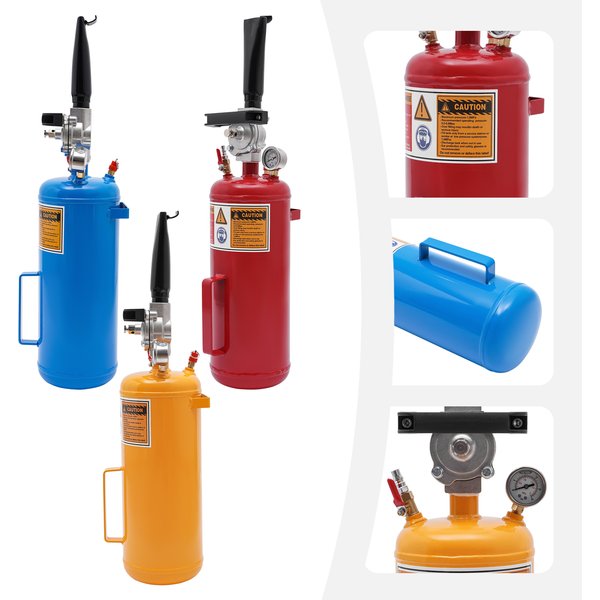 Air Tire Bead Seater, Seating Tire Inflator, Air Tire Seating Blaster Inflator with Pressure Gauge and Clear Warning Mark