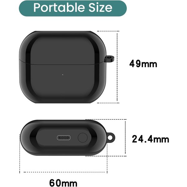 Kabelloses Ladeetui für Galaxy Buds 3 Pro, Ersatz-Ladebox mit Typ-C-Anschluss, 590 mAh, Pairing-Unterstützung, keine Ohrhörer im Lieferumfang enthalten