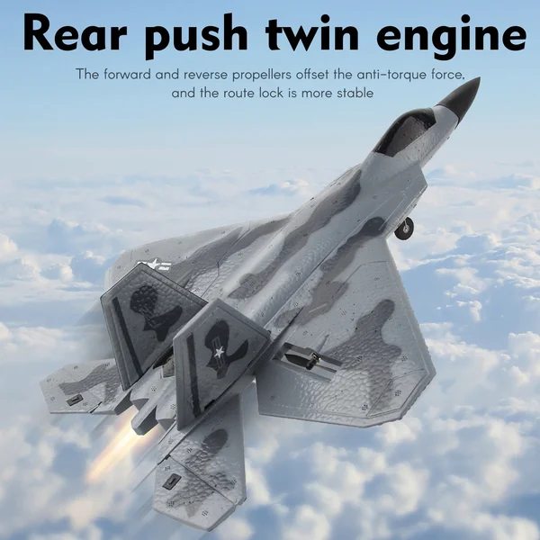 Samolot RC z pianki, dwupasmowy, model F22 Fighter Series FX-622, zabawka dla dzieci, idealny na prezent.