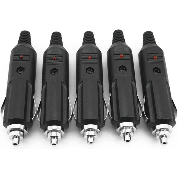 12V Male Car Cigarette Lighter Socket Plug Motorcycle Socket Power Charger Adapter Connector Fuse Converter Plug Hot Sell12V