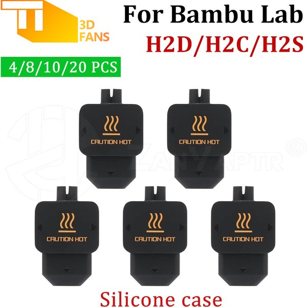 Schutzhülle für Bambu Lab H2D H2C H2S Hotend Silikon-Abdeckung Heizblock-Kit Düse für 3D-Drucker Zubehör