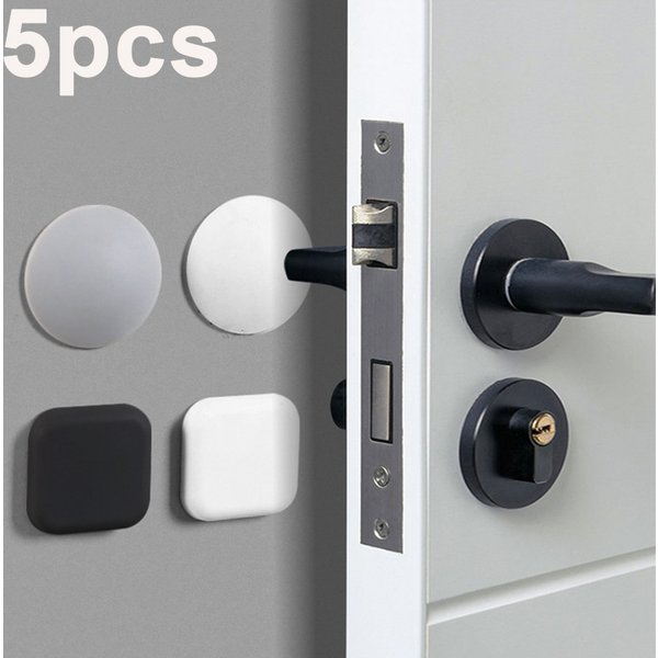 5 stücke Silikon Tür Stopper Griff Stoßstangen Selbstklebende Stumm Anti-Schock Schutz Porte Pad Heimwerker Wand Schutz Pad