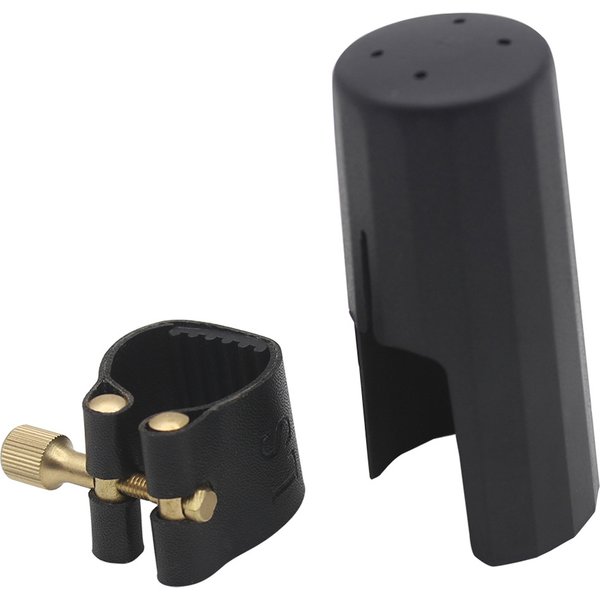 Alto Sopran Tenor Saxophon Klarinette Mundstück Blattschraube Und Kappe Sax Leder Schnalle KlemmeClip Holzblasinstrument Zubehör