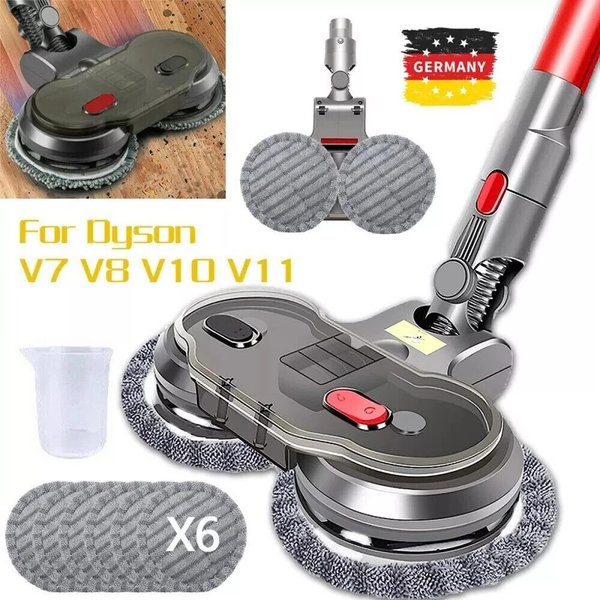 Wischmopp-Aufsatz für Dyson V7, V8, V10, V11, V15 Nass- und Trockenmopp-Set