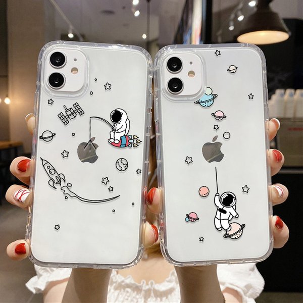 Astronaut Phone Case For iPhone 11 Cases Iphone 15 13 14 Pro Max 12 XR 13 Mini 14promax 13promax 15promax Silicon Funda Covers