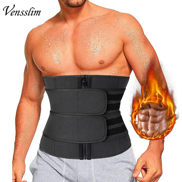 Entraîneur de taille pour hommes, ceinture de sueur, spoeur de corps, tondeuse de sauna, enveloppes d'estomac, bande d'entraînement, serre-déchets, corset, ventre avec sangle
