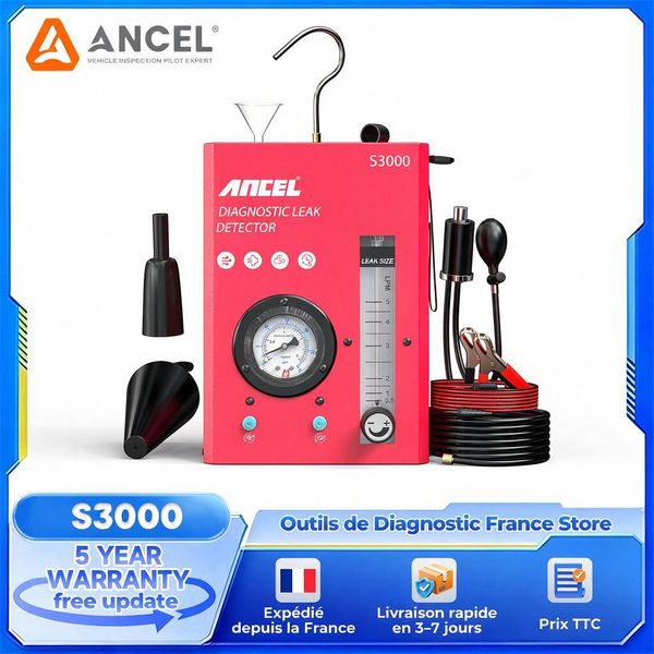 Ancel Automotive Rauchleckdetektor Evap-Tester Rauchgenerator 12V Auto-Diagnosegerät für Ansaug-, Abgas- und Kraftstoffleitungs-Leckageprüfung