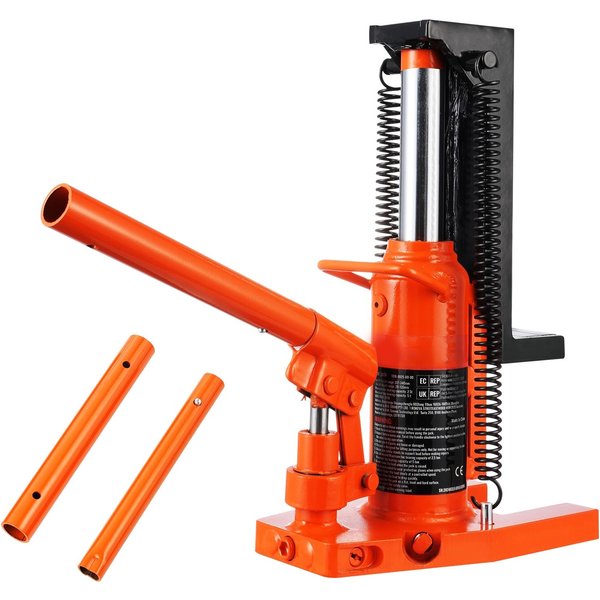 SucceBuy Hydraulischer Zehenheber, 2,5 Tonnen auf Zehen, Zehenheberlift, 5 Zähne oben, Hubkapazität, Maschinenheber 0,8–5,3 Zoll Zehenhöhe 8,9–13,4 oben