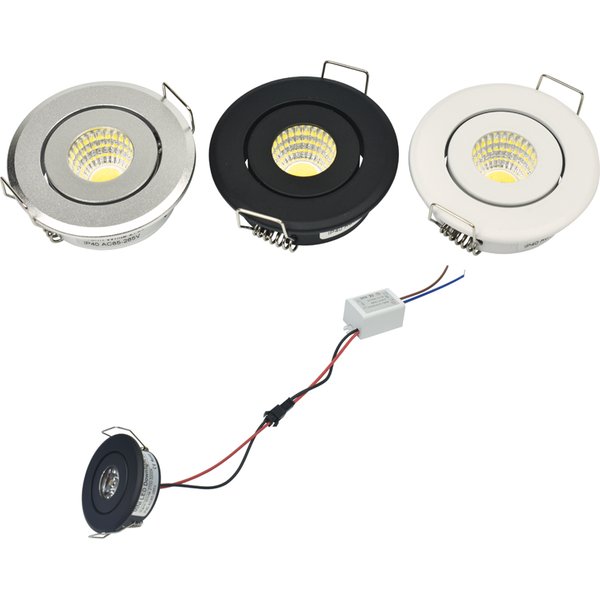 Mini LED Downlight Ceiling Spot Light COB 3W DIY Starry Sky Cabinet Lights Cut Home 40-45mm AC85-265V