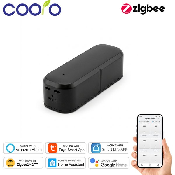 Tuya ZigBee Smart IR-Fernbedienung, universelle Infrarot-Fernbedienung für Smart Home, TV, DVD, Klimaanlage, kompatibel mit Alexa und Google Home.
