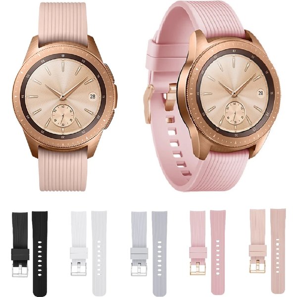 20mm Watch Band for Samsung Galaxy Watch SM-R810 42mm Silicone Watch Strap
