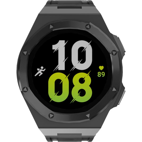 Kit de Modification de luxe, étui pour Samsung Galaxy Watch 5 pro 45MM 4 5 44mm, housse de protection en alliage, bracelet en Silicone, lunette 44mm