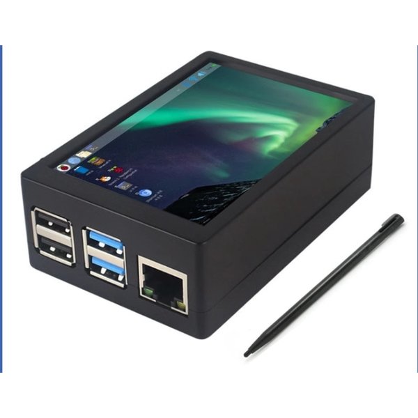 Raspberry Pi 5. Generation 3,5 Zoll Touch-Display MHS Hochgeschwindigkeits-SPI-Kühlgehäuse Raspberry Pi 5 Metallgehäuse ohne Hauptplatine