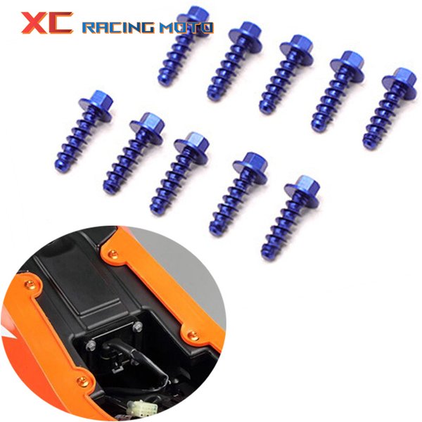 Kit de boulons à vis autotaraudeuses pour moto, pour Husqvarna Husaberg TE FE TC TX FX FS 85 125 150 200 250 300 350 390 400 450 501