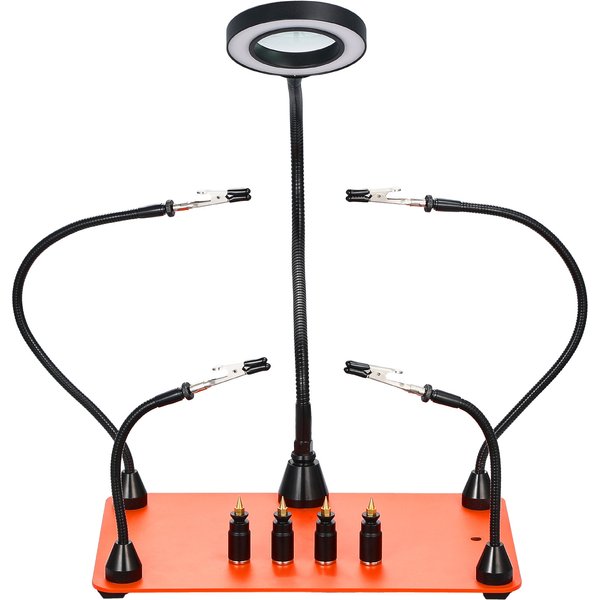 SucceBuy Magnetische Dritte Hand Lötstation mit PCB-Säulenhalter & Robuster Basis für Elektronik-Reparatur, Basteln & DIY