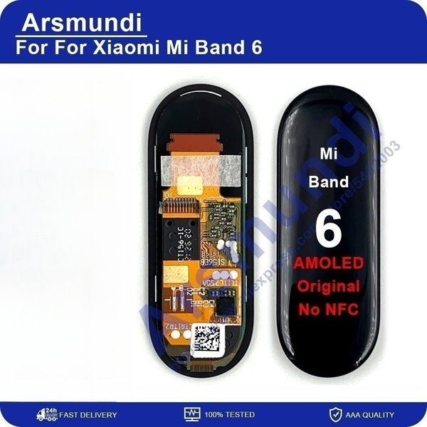 AMOLED d'origine pour Xiaomi Mi Band 6 Bracelet intelligent LCD écran tactile de réparation pour Xiaomi Band 6 Band6 pas de NFC