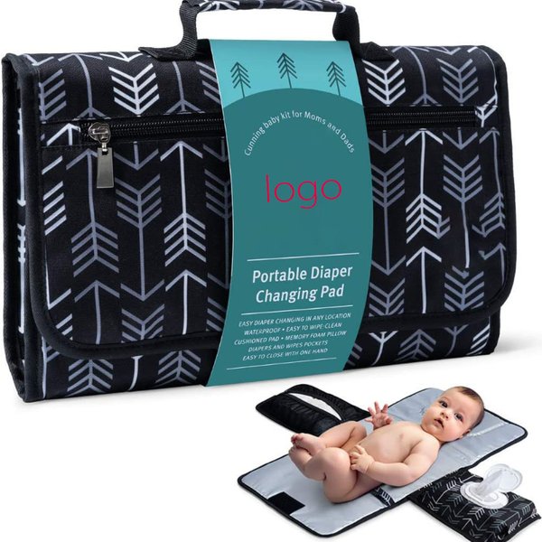 Tapis à langer Portable pour bébé, pour sac à couches ou Table à langer Coussin de changement de couche à une main. Cadeaux de Baby Shower