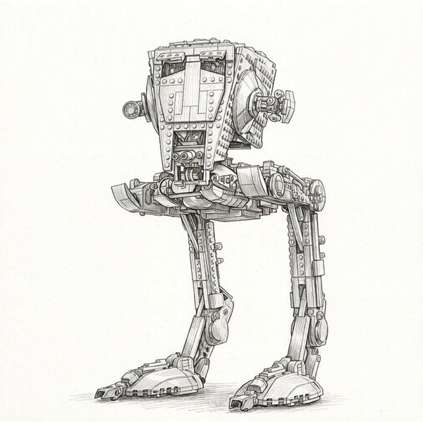 Nouveau Robot AT-ST 2026 de 1513 pièces en stock – Série Créative pour Décoration Intérieure – Cadeau Idéal Noël & Anniversaire