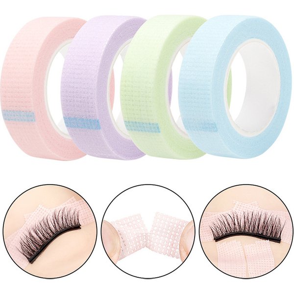 Eyelash Tape 5 Rolls Breathable Non-woven Cloth Adhesive Tape for Hand Eye Stickers Eyelash Extension Makeup Tools Lashes Patch