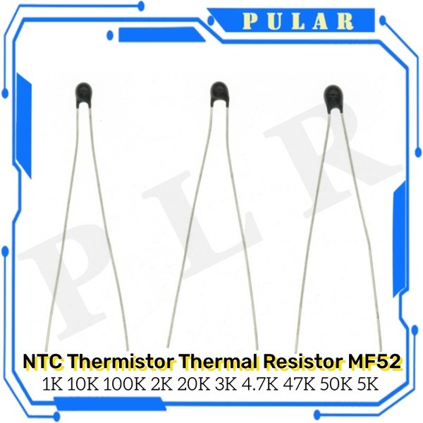 20 pièces PLR NTC Thermistance Résistance Thermique MF52 NTC-MF52AT 1K 2K 3K 4.7K 5K 10K 20K 47K 50K 100K 5% 3950B 1/2/3/4. Ohm R, 7K