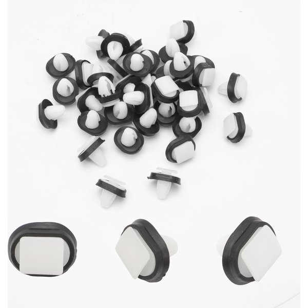 50/100 PCS Relay Exterior Side Moulding Lower Plastic Car Door Trim Panel Clips Kit For Citroen JUMPER Fiat Ducato Peugeot Boxer