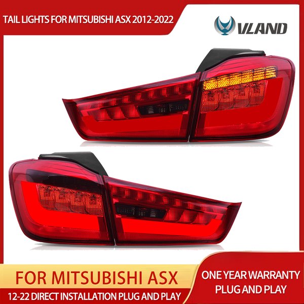 2012–2022 ASX LED-Rücklichter, bernsteinfarbener Blinker, sequentielle Anzeige, Plug-and-Play-Design, linkes und rechtes Paar