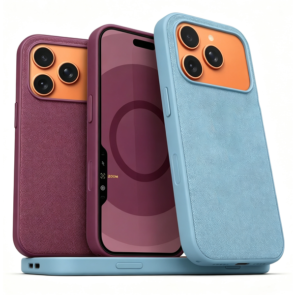1:1 Original Technologie Gewebte Textur AI-Knopfhülle für iPhone 18 Pro Max 17 16 mit Magsafe-Ladefunktion, Pop-Up & Einzelhandelsverpackung
